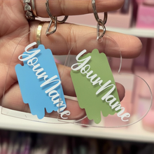 Load image into Gallery viewer, Personalized Heart Name Keychain ๐ | Custom Acrylic Keychain