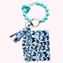 Load image into Gallery viewer, Boss Glam Cardholder Wristlet – Beaded Keychain Wallet