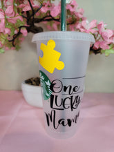 Load image into Gallery viewer, One Lucky Mama reusable cold cup with straw from Boss Glam Boutique
