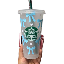 Load image into Gallery viewer, Bow Hearts Cup 💕 | Custom Name Cold Cup
