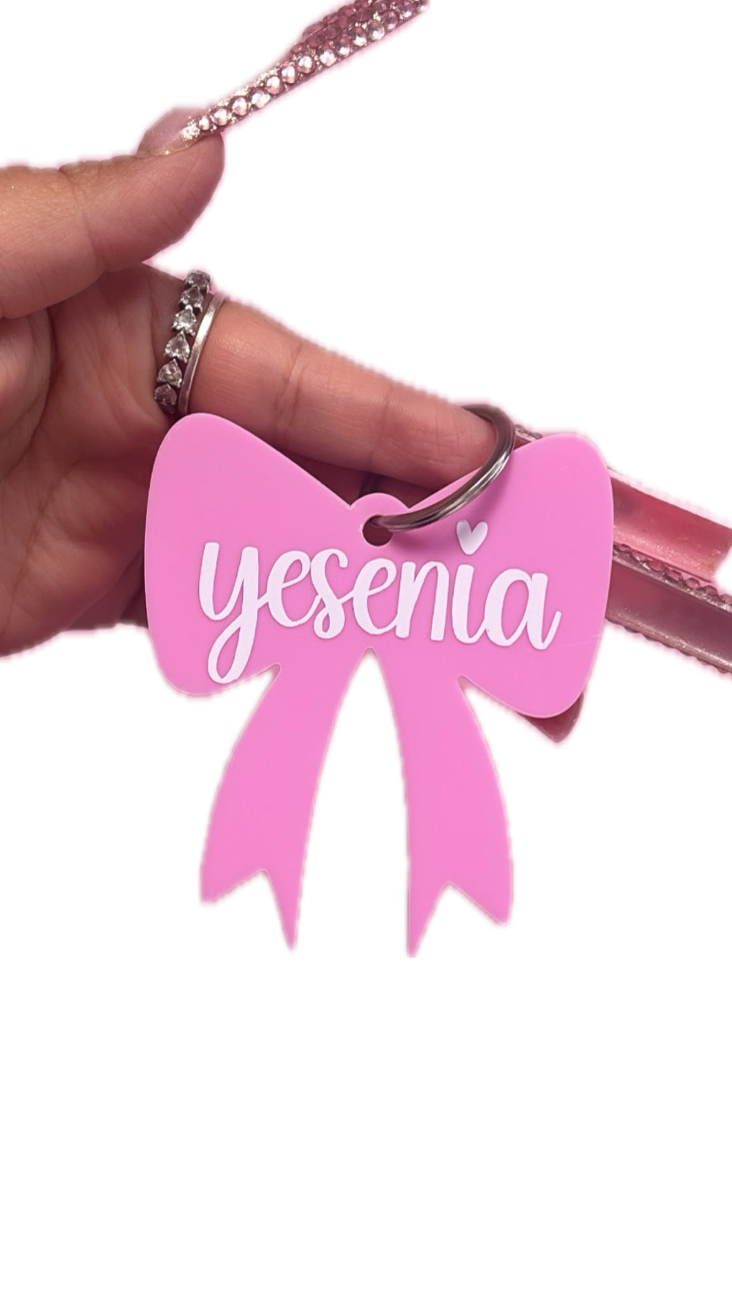 Bow keychain(comment word in notes section at checkout)