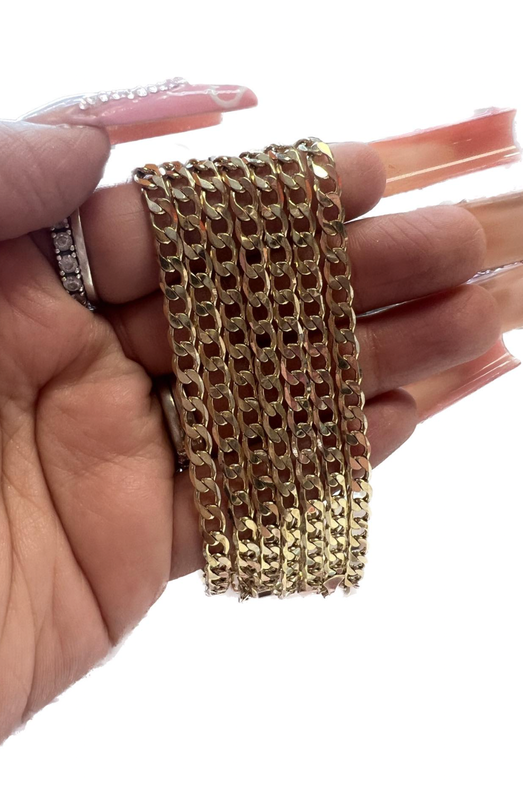 Curb gold plated bracelet