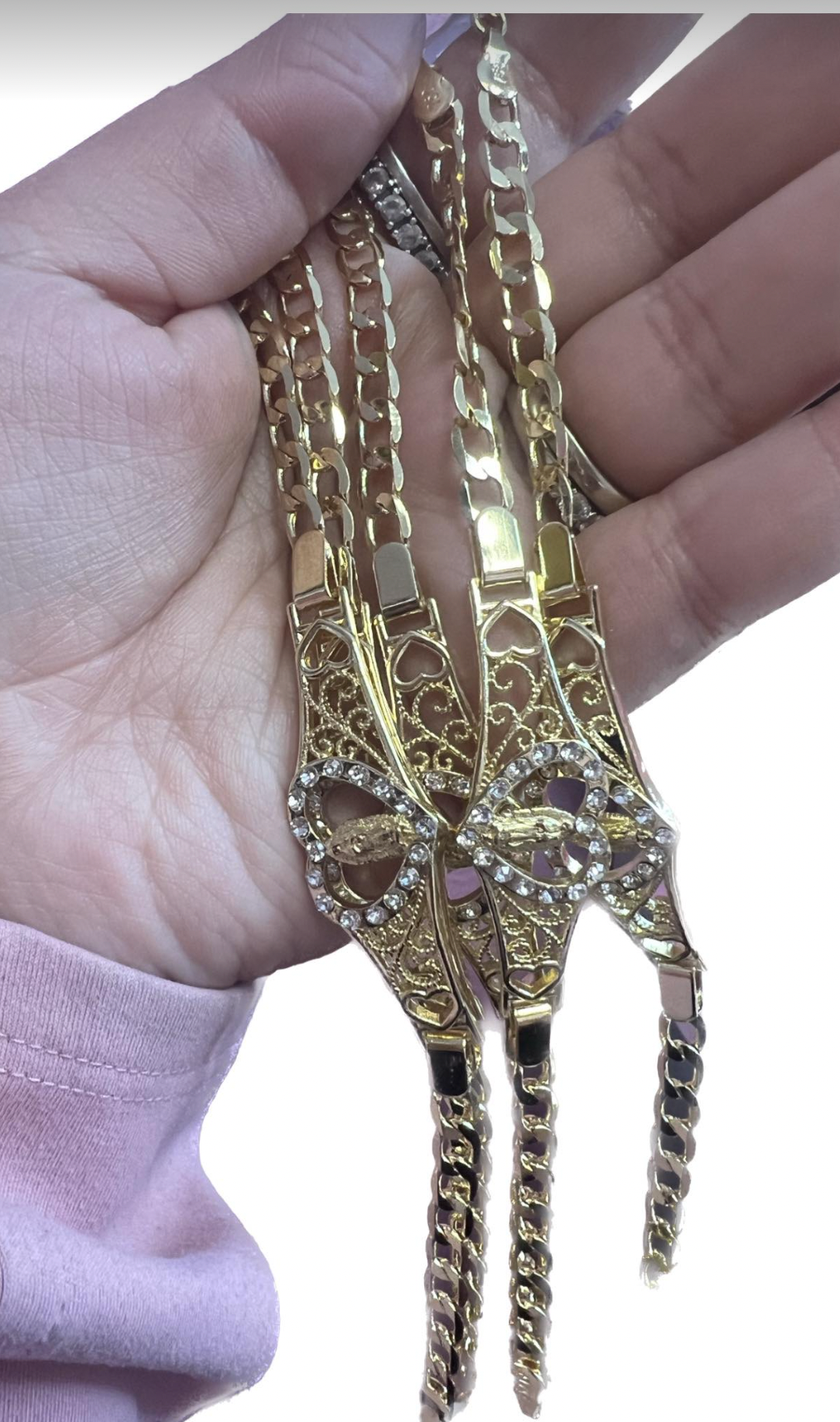 Virgin Mary gold plated bracelet