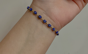 Evil Eye Gold plated bracelet