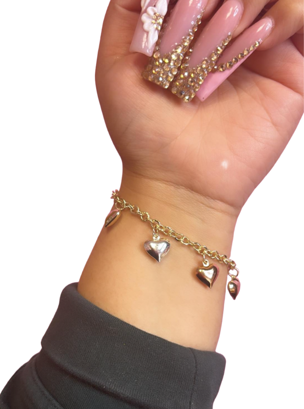 New ! Heart Gold Plated Bracelet