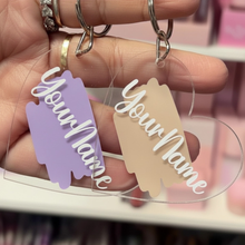 Load image into Gallery viewer, Personalized Heart Name Keychain 💖 | Custom Acrylic Keychain

