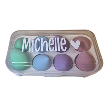 Load image into Gallery viewer, Personalized Beauty Blender Set 💕 | 8-Piece Makeup Sponge Kit with Case
