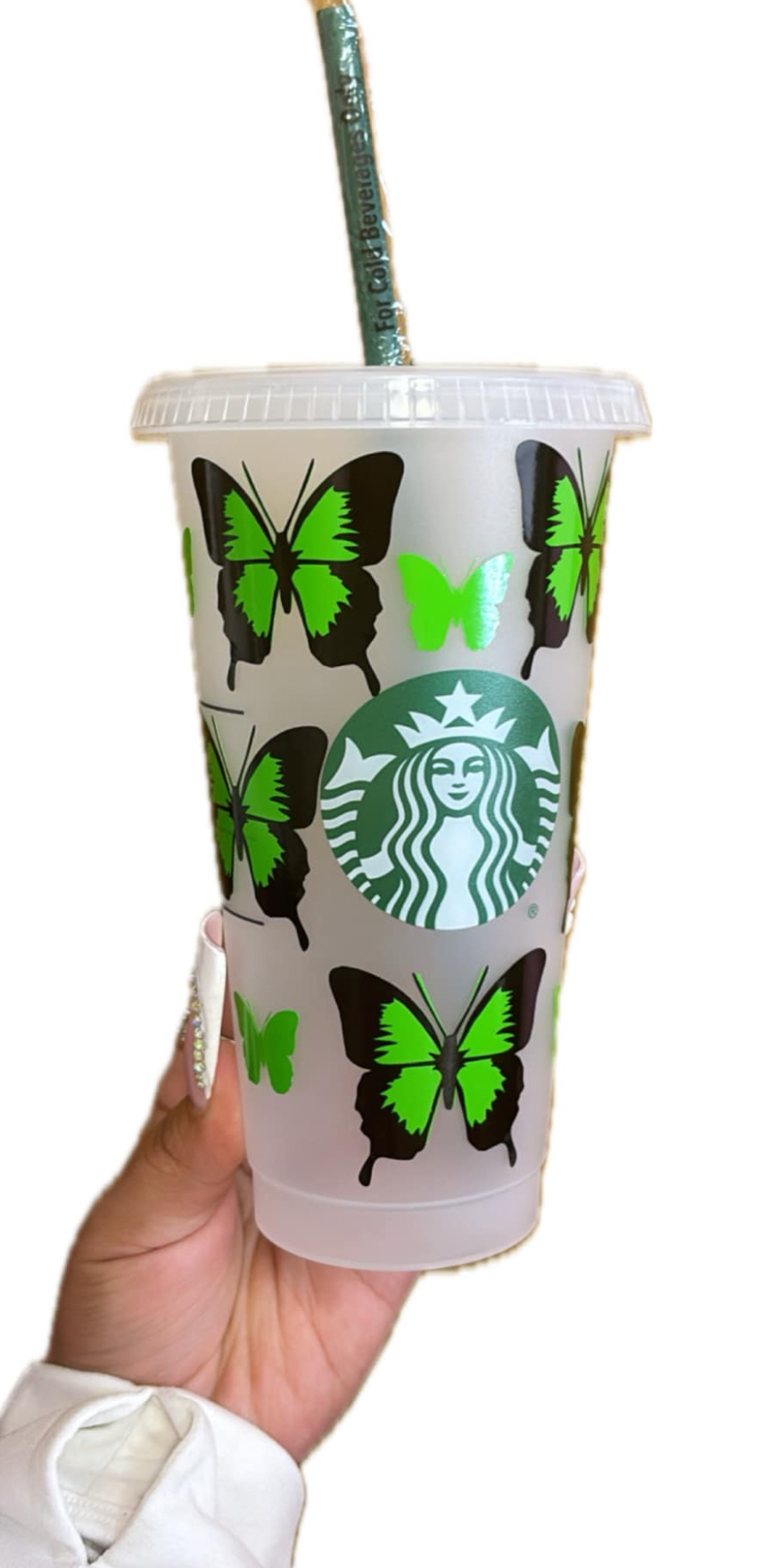 Butterfly Reusable Cold Cup | Boss Glam Boutique  BossGlamBoutique