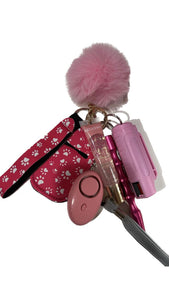 Pink Dog Self defense keychain