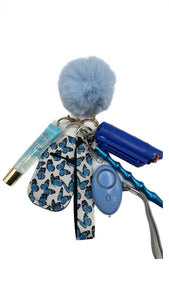 Blue butterfly Self defense keychain