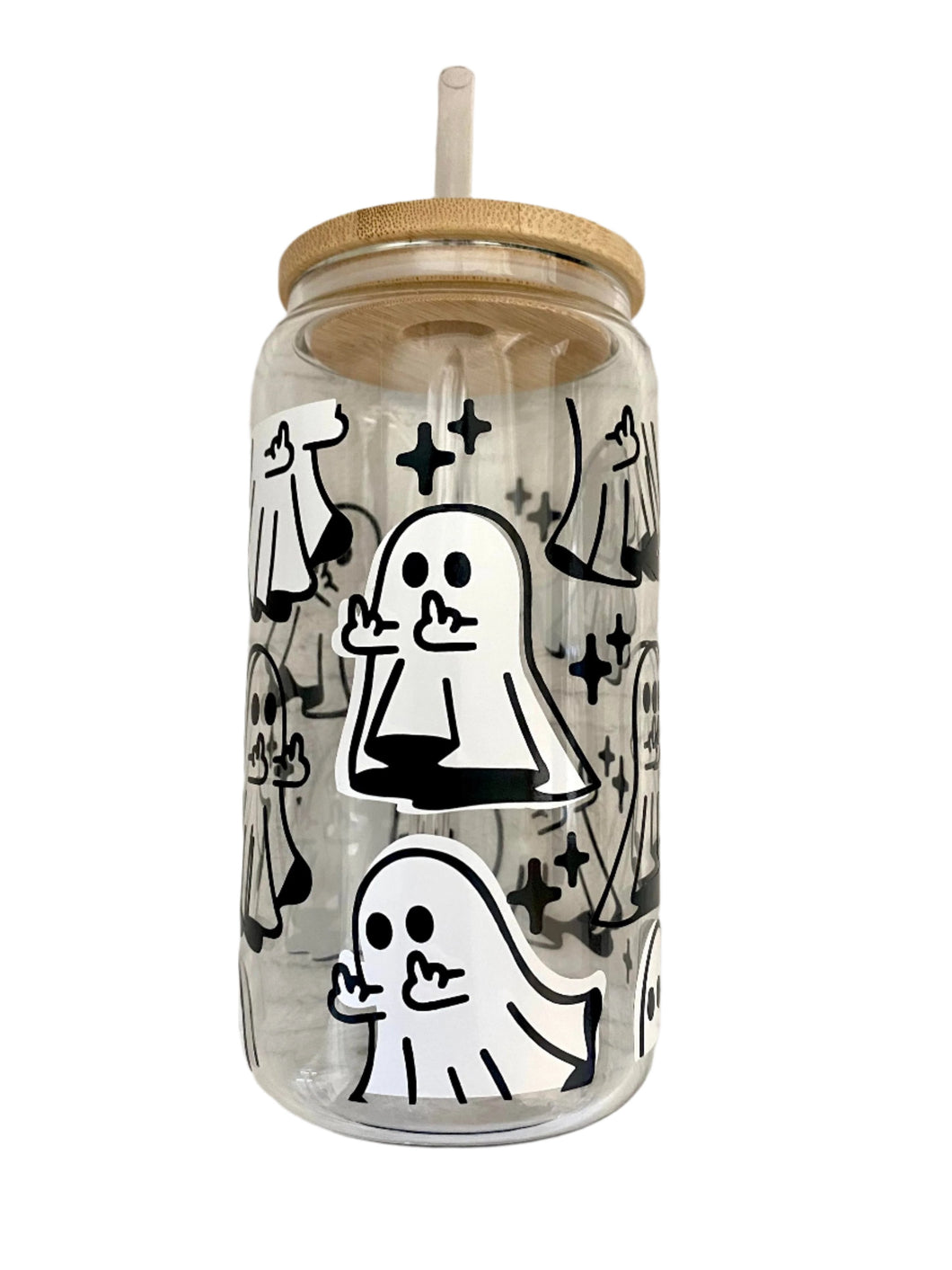 Ghost 16oz Glass Cup