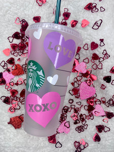 Pink/Lavender Heart Cup ♡