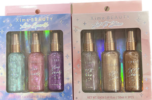 Mini body shimmer sprays💗
